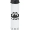 Klean Kanteen TKWide Vacuum Bottle with Straw Lid - 20 oz