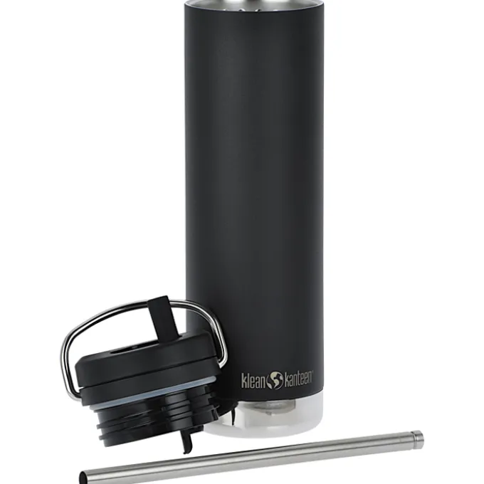 Klean Kanteen TKWide Vacuum Bottle with Straw Lid - 20 oz