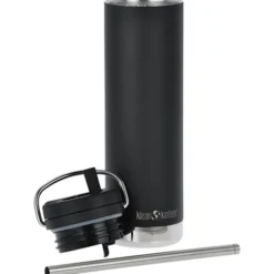 Klean Kanteen TKWide Vacuum Bottle with Straw Lid - 20 oz - 24 hr