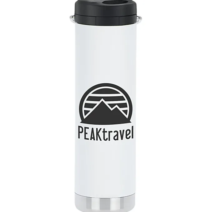 Klean Kanteen TKWide Vacuum Bottle with Straw Lid - 20 oz - 24 hr