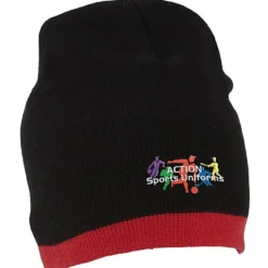 Knit Beanie with Stripe