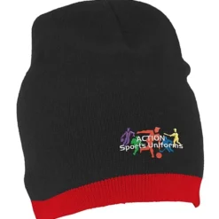 Knit Beanie with Stripe