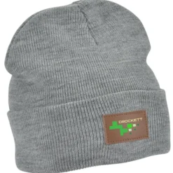 Knit Cuffed Patch Beanie