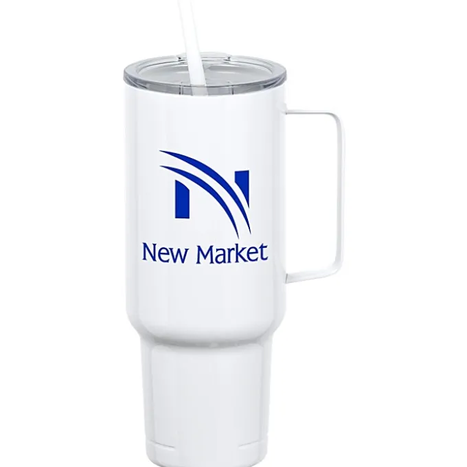 Koozie® Big Vacuum Mug with Straw - 40 oz