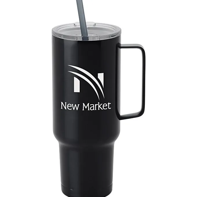 Koozie® Big Vacuum Mug with Straw - 40 oz