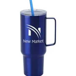 Koozie® Big Vacuum Mug with Straw - 40 oz - 24 hr