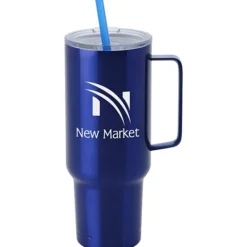 Koozie® Big Vacuum Mug with Straw - 40 oz - 24 hr