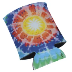 Koozie® Chill Collapsible Can Cooler - Tie-Dye Sun
