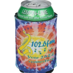 Koozie® Chill Collapsible Can Cooler - Tie-Dye Sun