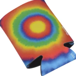 Koozie® Chill Collapsible Can Cooler - Tie-Dye Bullseye