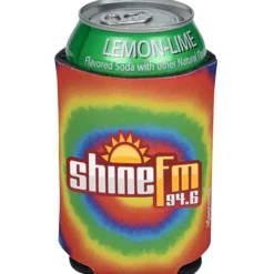 Koozie® Chill Collapsible Can Cooler - Tie-Dye Bullseye