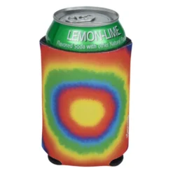 Koozie® Chill Collapsible Can Cooler - Tie-Dye Bullseye