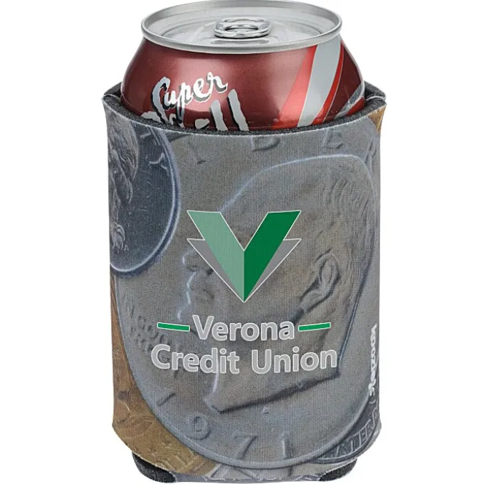 Koozie® Chill Collapsible Can Cooler - Coins
