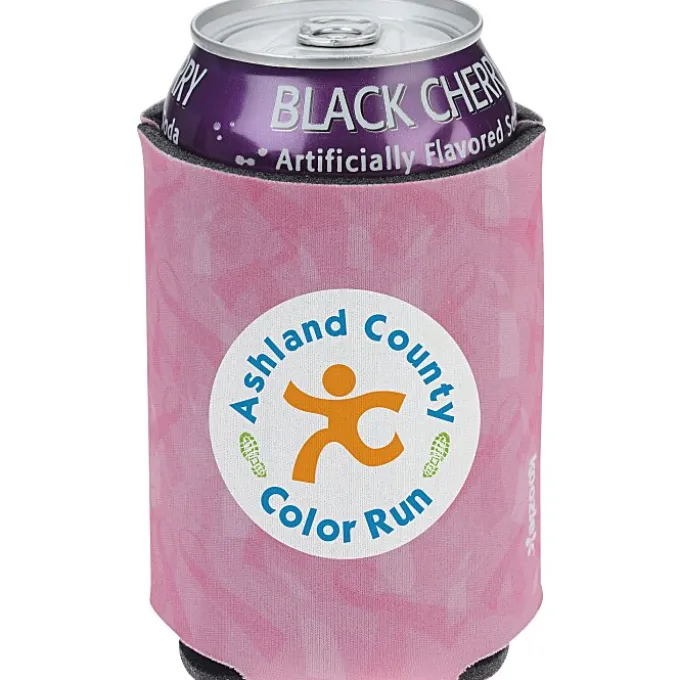 Koozie® Chill Collapsible Can Cooler - Pink Awareness