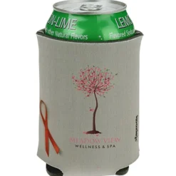 Koozie® Chill Collapsible Can Cooler - Red Ribbon