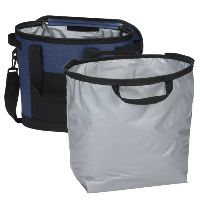 Koozie® Heathered 20-Can Tub Cooler Tote - Embroidered