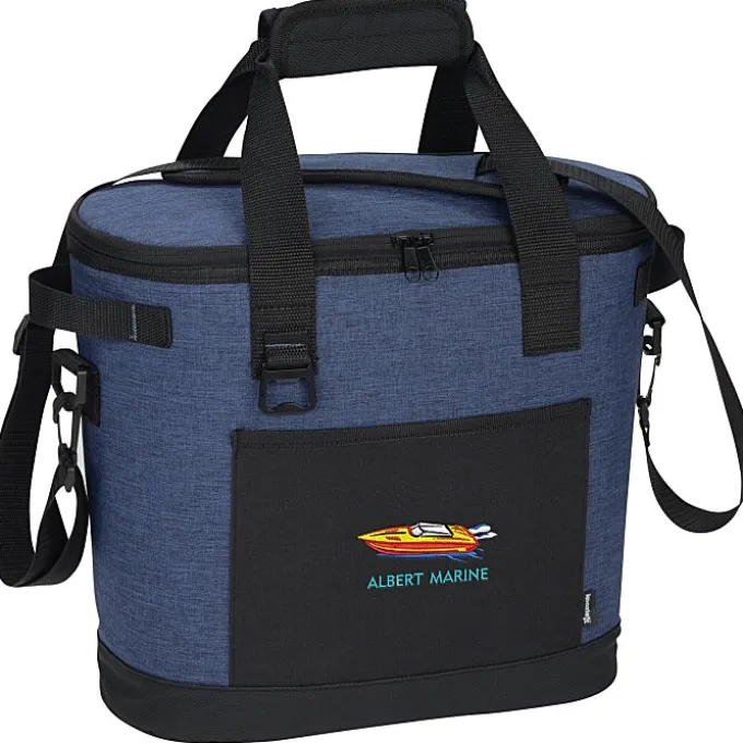 Koozie® Heathered 20-Can Tub Cooler Tote - Embroidered
