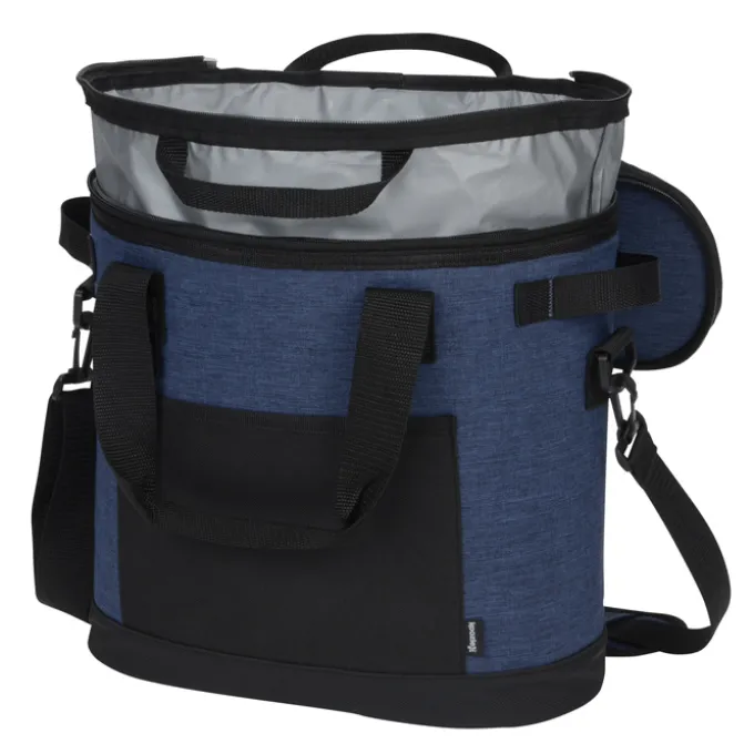 Koozie® Heathered 20-Can Tub Cooler Tote - Embroidered