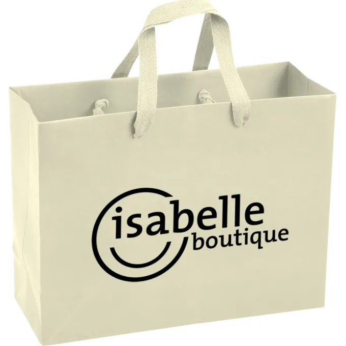 Kraft Eurotote with Woven Handle - 10 inches x 13 inches