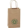 Kraft Paper Brown Shopping Bag - 8 inches x 5 1/2 inches