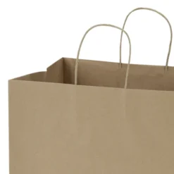 Kraft Paper Brown Shopping Bag - 15 1/2 inches x 14 inches