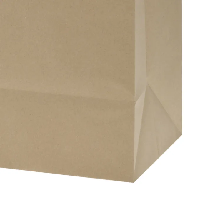 Kraft Paper Brown Shopping Bag - 15 1/2 inches x 14 inches