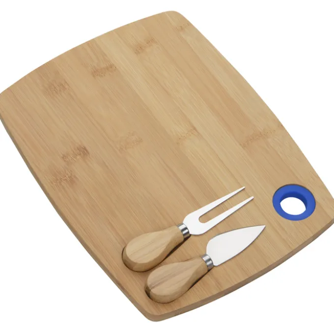 Lade 3-Piece Bamboo Cheese Set