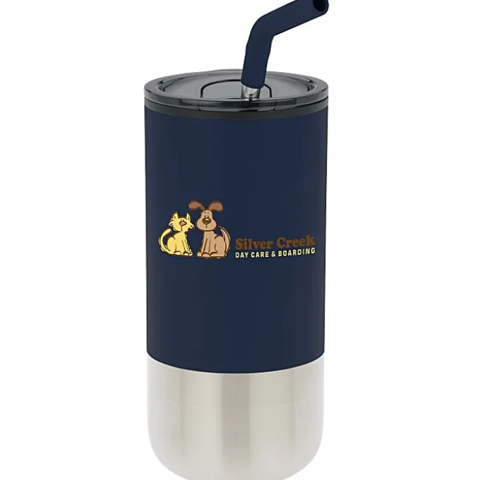 Lagom Tumbler with Stainless Straw - 16 oz - Full Color