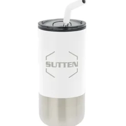 Lagom Tumbler with Stainless Straw - 16 oz - Laser Engraved