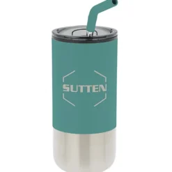 Lagom Tumbler with Stainless Straw - 16 oz - Laser Engraved