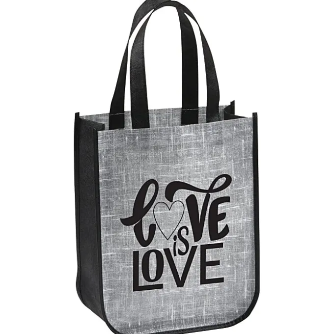 Laminated Fashion Tote - 11 3/4 inches x 9 1/4 inches