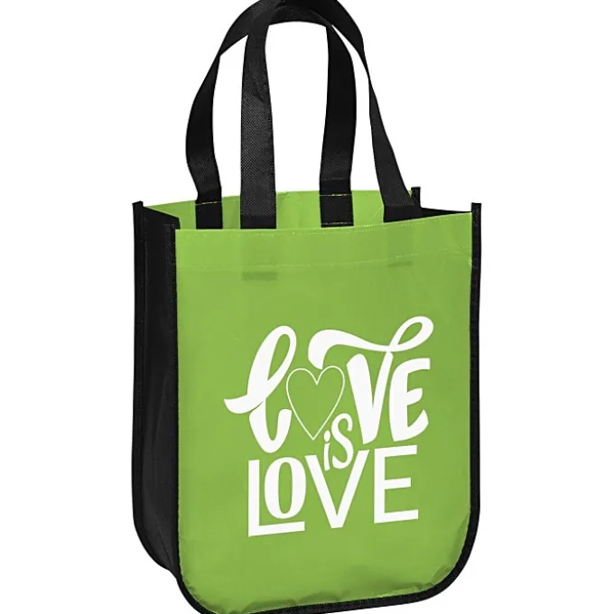 Laminated Fashion Tote - 11 3/4 inches x 9 1/4 inches