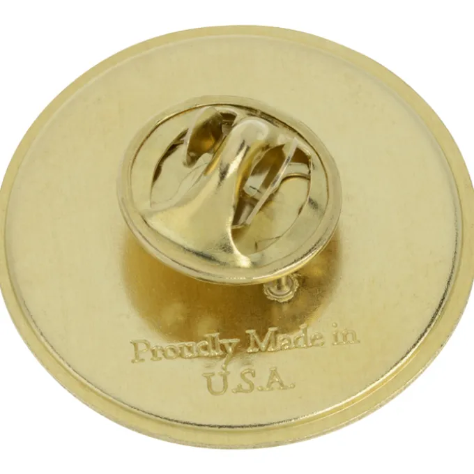 Laminate Lapel Pin - Circle - 24 hr