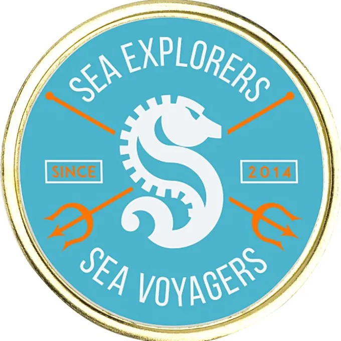 Laminate Lapel Pin - Small Circle - 24 hr