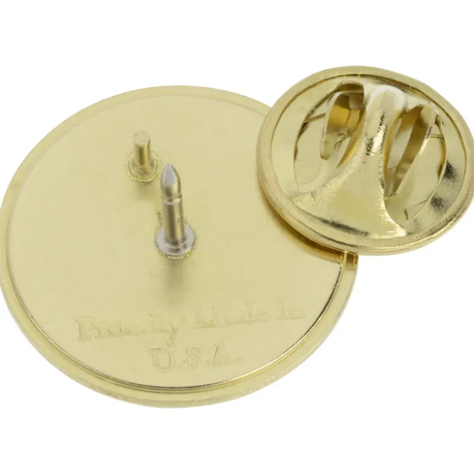 Laminate Lapel Pin - Small Circle - 24 hr