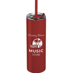 Lane Stainless Tumbler with Straw - 16 oz.