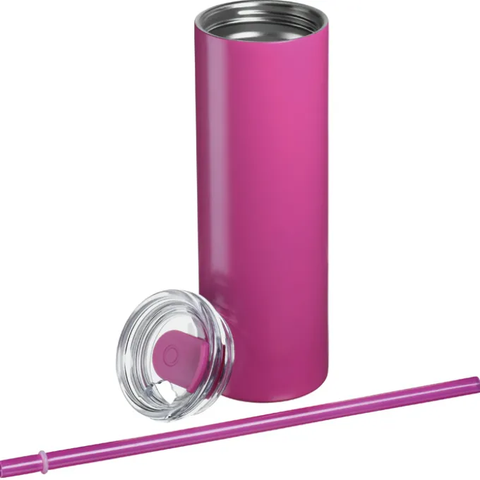 Lane Stainless Tumbler with Straw - 16 oz.