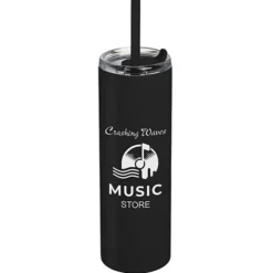 Lane Stainless Tumbler with Straw - 16 oz.