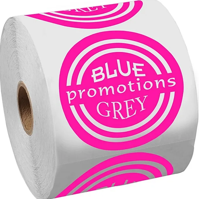 Lapel Sticker by the Roll - Circle - 2-3/4 inches