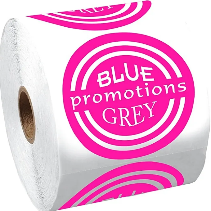 Lapel Sticker by the Roll - Circle - 2-3/4 inches