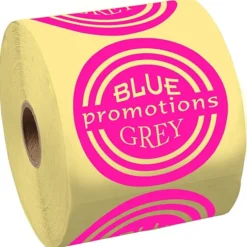 Lapel Sticker by the Roll - Circle - 2-3/4 inches