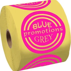 Lapel Sticker by the Roll - Circle - 2-3/4 inches