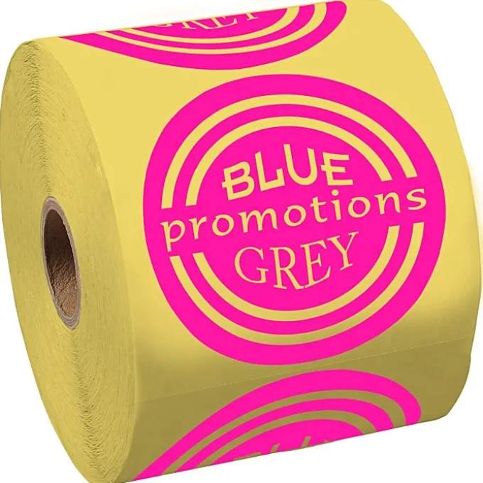 Lapel Sticker by the Roll - Circle - 2-3/4 inches