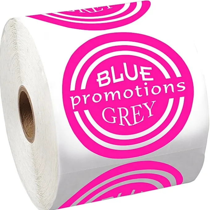 Lapel Sticker by the Roll - Circle - 2-3/4 inches