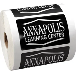 Lapel Sticker by the Roll - Rectangle - 3-1/2 inches x 2-3/16 inches