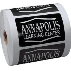 Lapel Sticker by the Roll - Rectangle - 3-1/2 inches x 2-3/16 inches