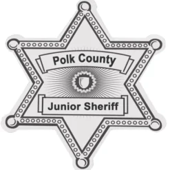 Lapel Sticker by the Roll - Sheriff Badge