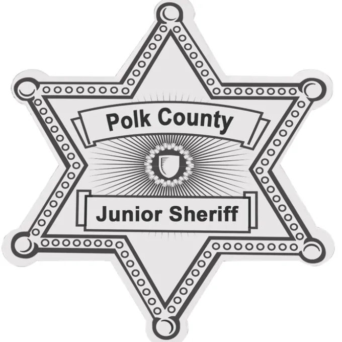 Lapel Sticker by the Roll - Sheriff Badge