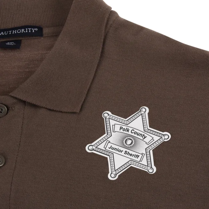 Lapel Sticker by the Roll - Sheriff Badge