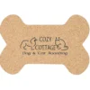 Large Cork Coaster - Bone
